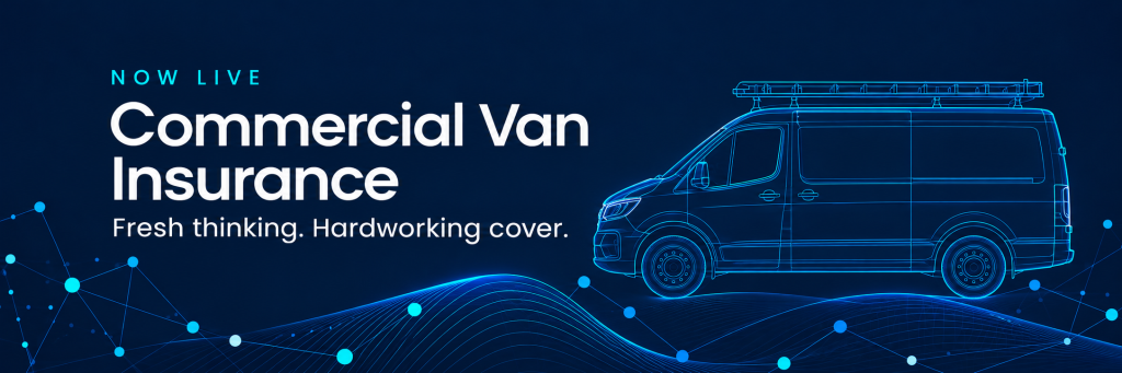 Commercial Van Insurance banner for kinetiQ Underwriting